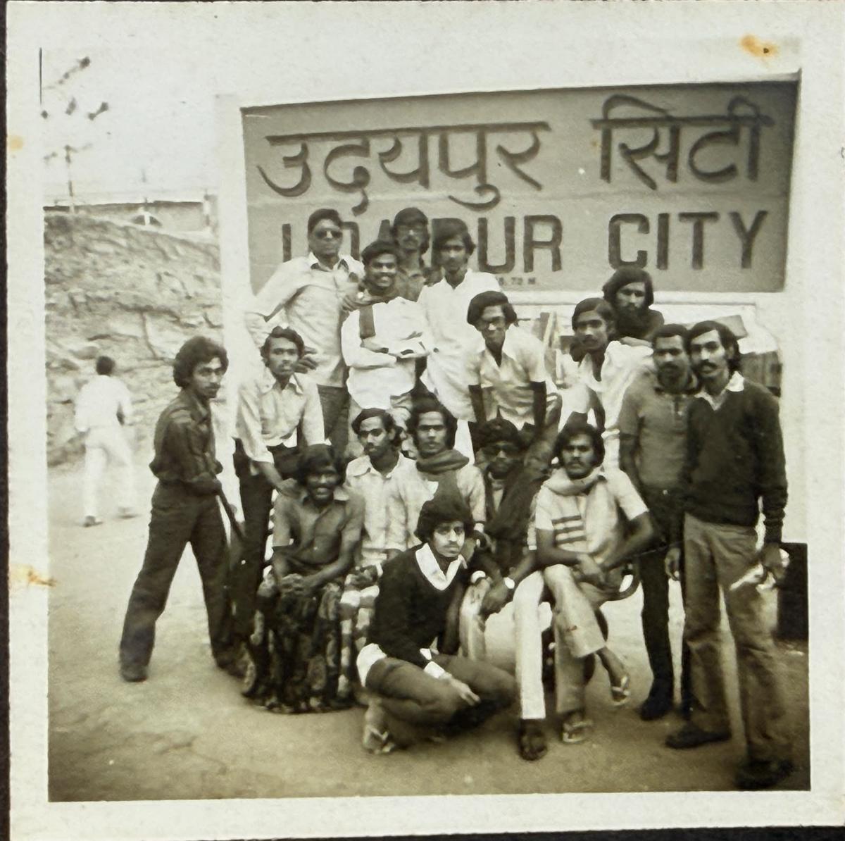 College students from the 70’s on trip to Udaipur College students from the 70’s on trip to Udaipur